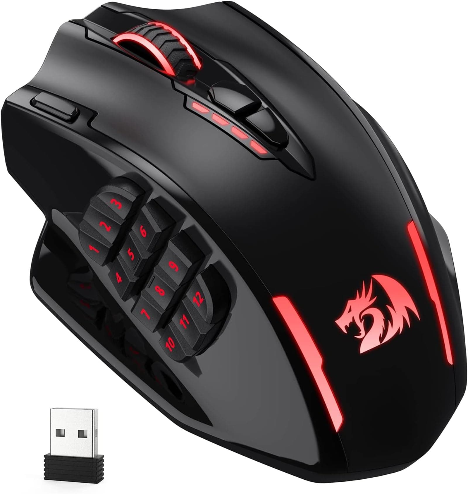 Redragon M913 Impact Elite Wireless Gaming Maus - 16000 DPI - Kabellos/Verkabelt 🎮🖱️