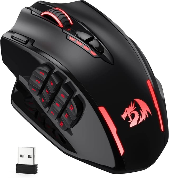 Redragon M913 Impact Elite Wireless Gaming Maus - 16000 DPI - Kabellos/Verkabelt 🎮🖱️