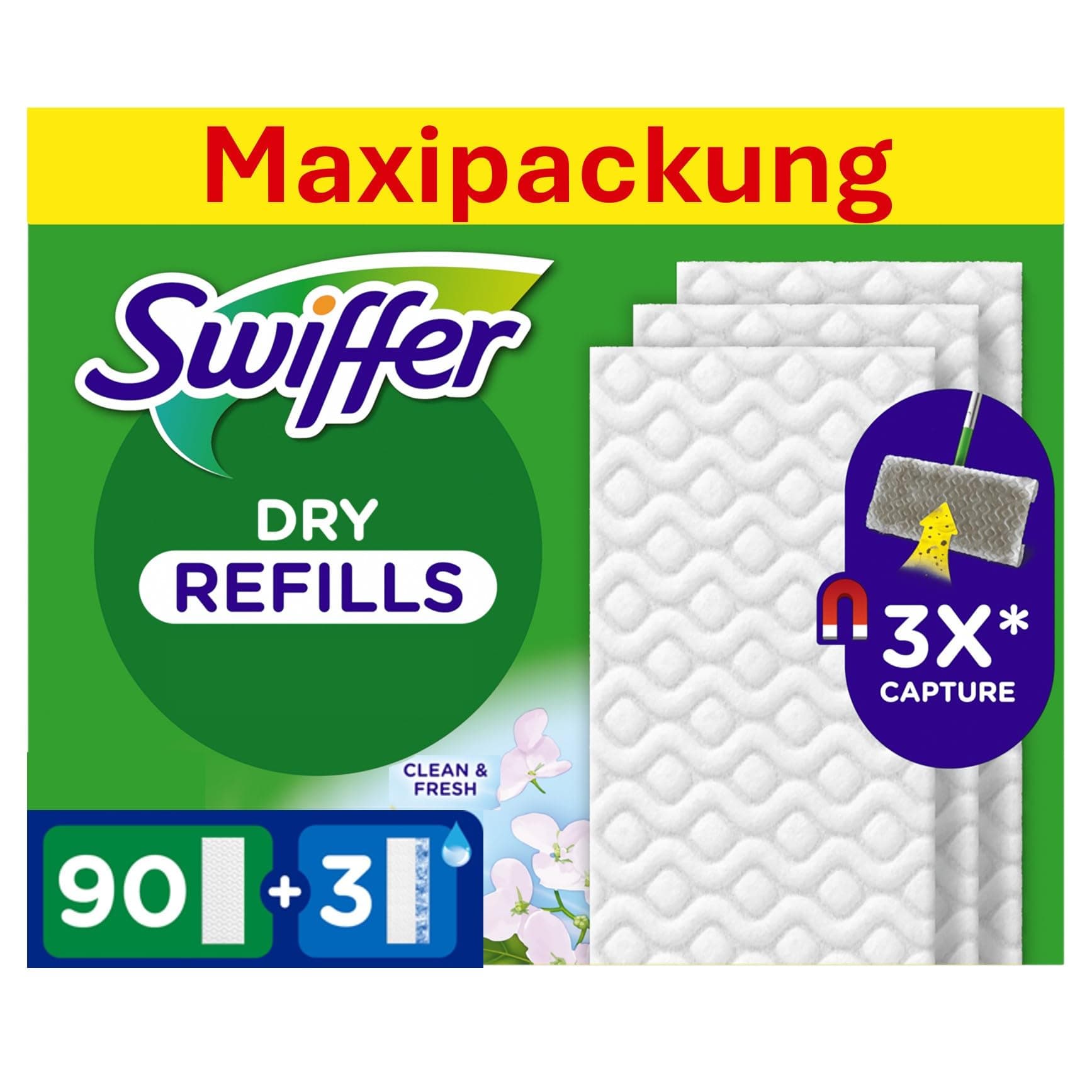🧹🌟 Swiffer Bodenwischer - Nimmt 3x mehr Staub, Schmutz und Haare auf! 🌟🧹