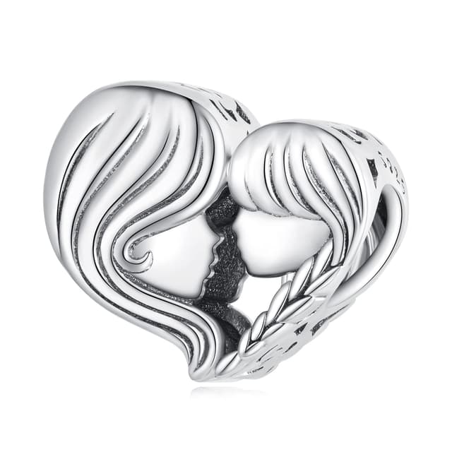 925 Sterling Silber Mutter und Tochter Charms Anhänger für Pandora Armbänder 🎁