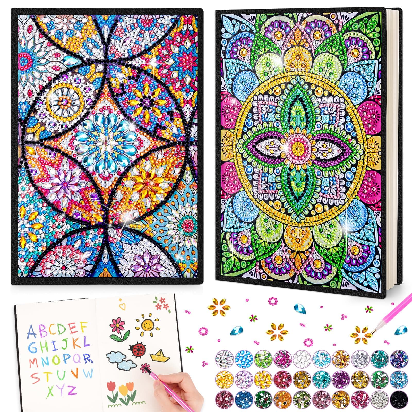 Diamond Painting Bastelset für Mädchen 5-12 Jahre 🌈🎁👏🌟📔