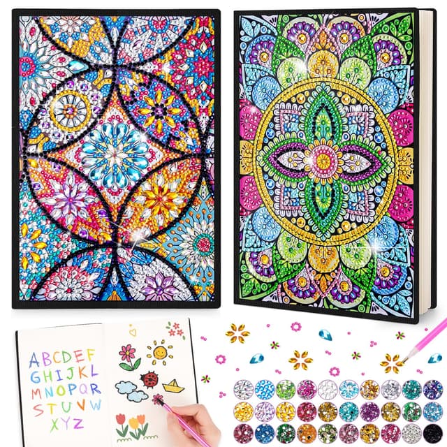 Diamond Painting Bastelset für Mädchen 5-12 Jahre 🌈🎁👏🌟📔