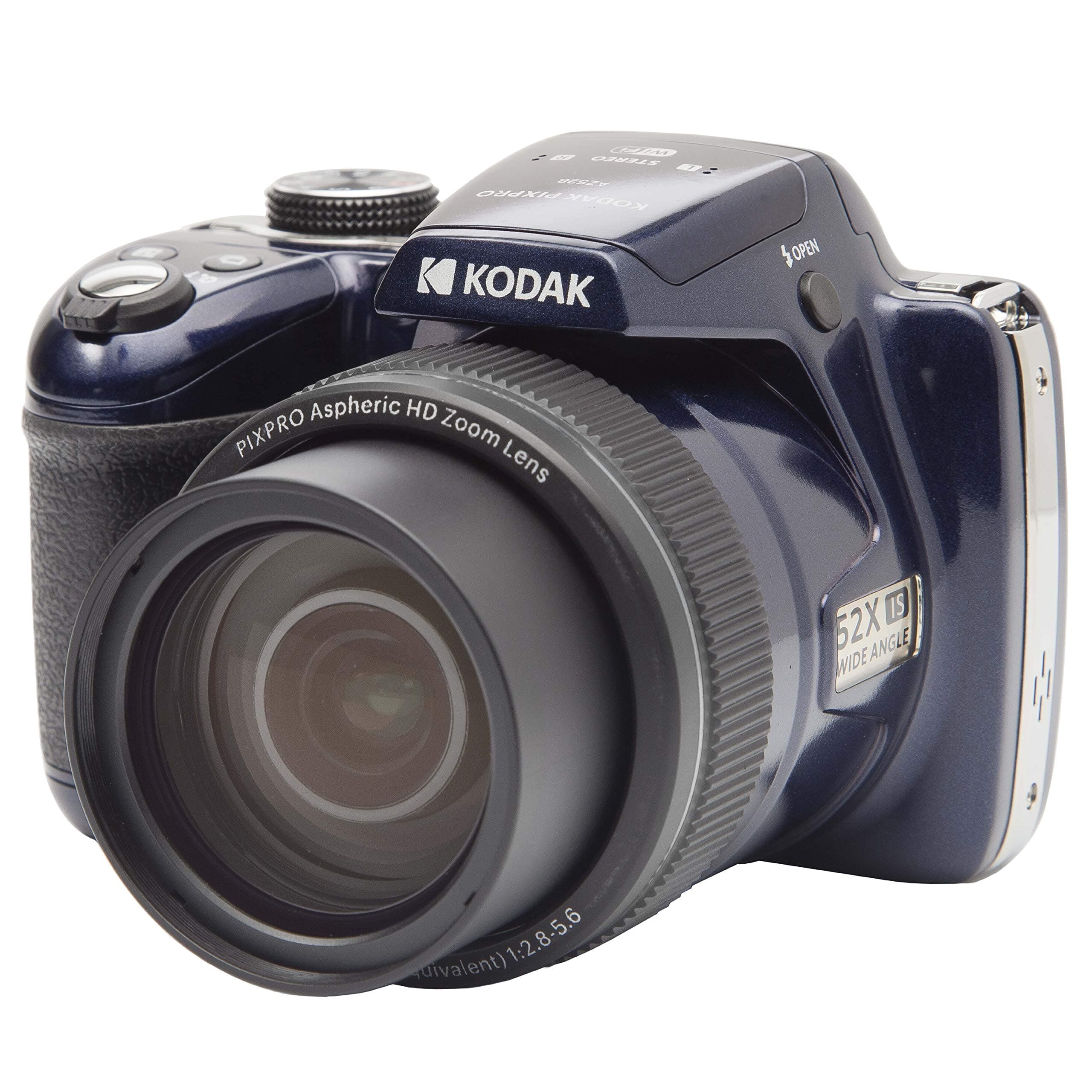 📸 KODAK Pixpro AZ528 – Digitale Bridgekamera, 16 MP, 52x optischer Zoom, Bildstabilisator, LCD-Display, 1080p Full-HD-Video