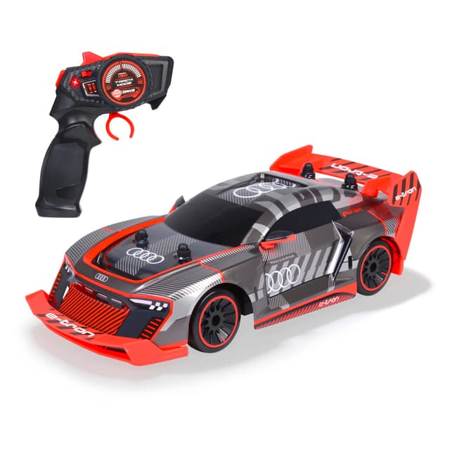 🏎️ Dickie Toys - RC Audi S1 E-Tron Quattro Drift Car (30 cm) - RC Auto mit 2-Kanal FS Fernsteuerung (2,4 GHz)
