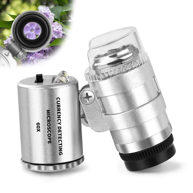 🔍 JUOIFIP Juwelier Lupe 60X mit Licht Mini Mikroskop - Spezialangebot! 🔬