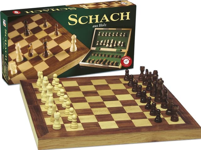 🎲🔥 Großes Piatnik Schachkassette Holz - Nur 28.9€ + Gratis Versand! 🚚