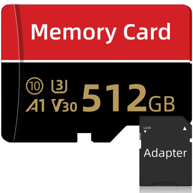 🚀 Qappkayo Speicherkarte 512GB: Flash-Speicherkarte für Action-Cam, Kamera, Smartphone und Tablet