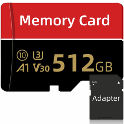 🚀 Qappkayo Speicherkarte 512GB: Flash-Speicherkarte für Action-Cam, Kamera, Smartphone und Tablet Angebot bei HelloDeals