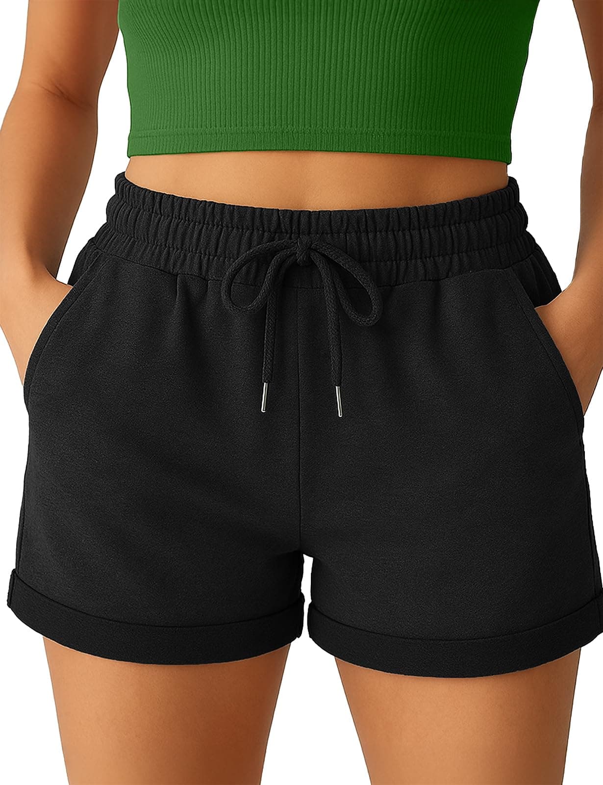 Smith & Solo Kurze Hose Damen - Shorts Sommer Hosen, Laufhose Kurz Sporthose