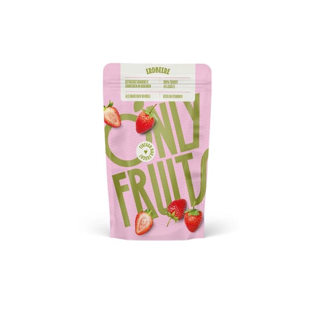 🍓 ONLYFRUITS | Erdbeeren in Scheiben | Trockenobst | Gefriergetrocknet