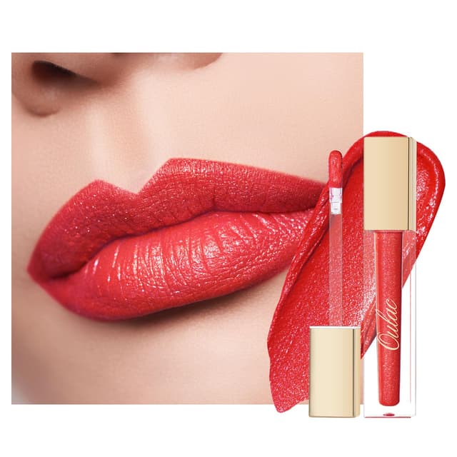 Oulac Glitzer Lippenstift Flüssig Matt 💄💋