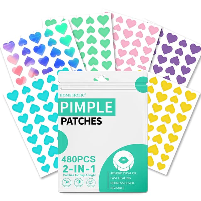 🌟 Pimple Patches Hydrokolloid: Unsichtbare Pickel Pflaster mit Teebaumöl - Tag und Nacht Verwendung 🌙