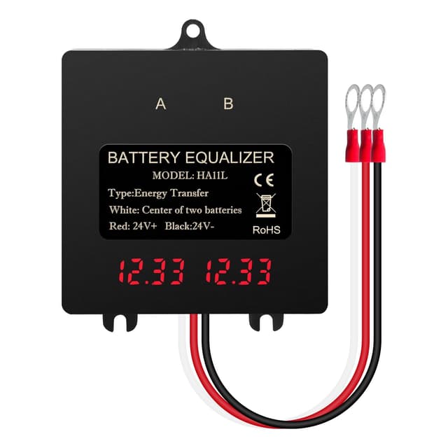 DEWIN Batterie Balancer, Batterie Equalizer 24V Digitalanzeige 2 x 12V 🌞