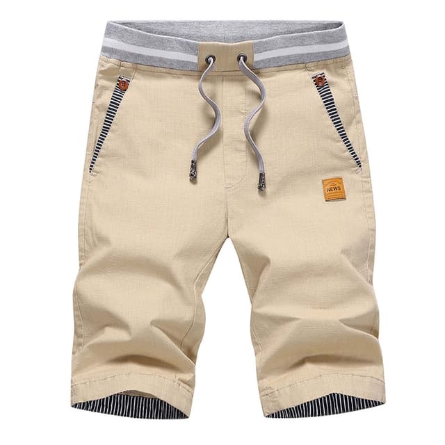 🌞 JustSun Kurze Herren Shorts Chino Baumwolle Sommer L Khaki
