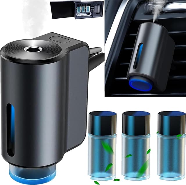 Elektrischer Auto Lufterfrischer mit 3 Parfüms 🌬️💼🏨