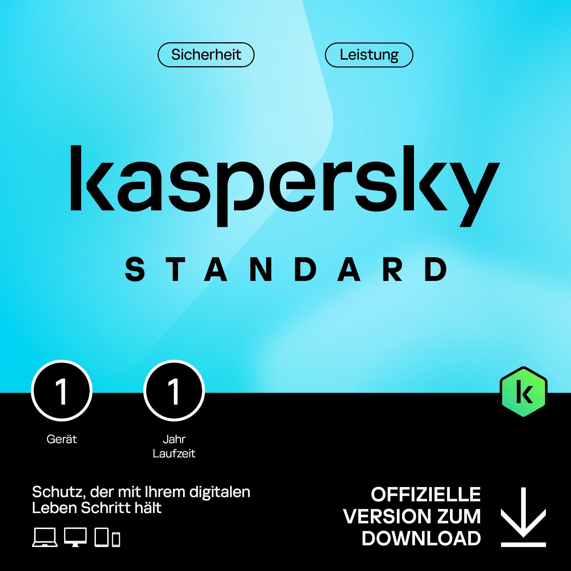 🔒🛡️ Kaspersky Standard Anti-Virus 2025 | 1 Gerät | 1 Jahr | Umfassender Schutz | Online-Banking Schutz | Leistungsoptimierung