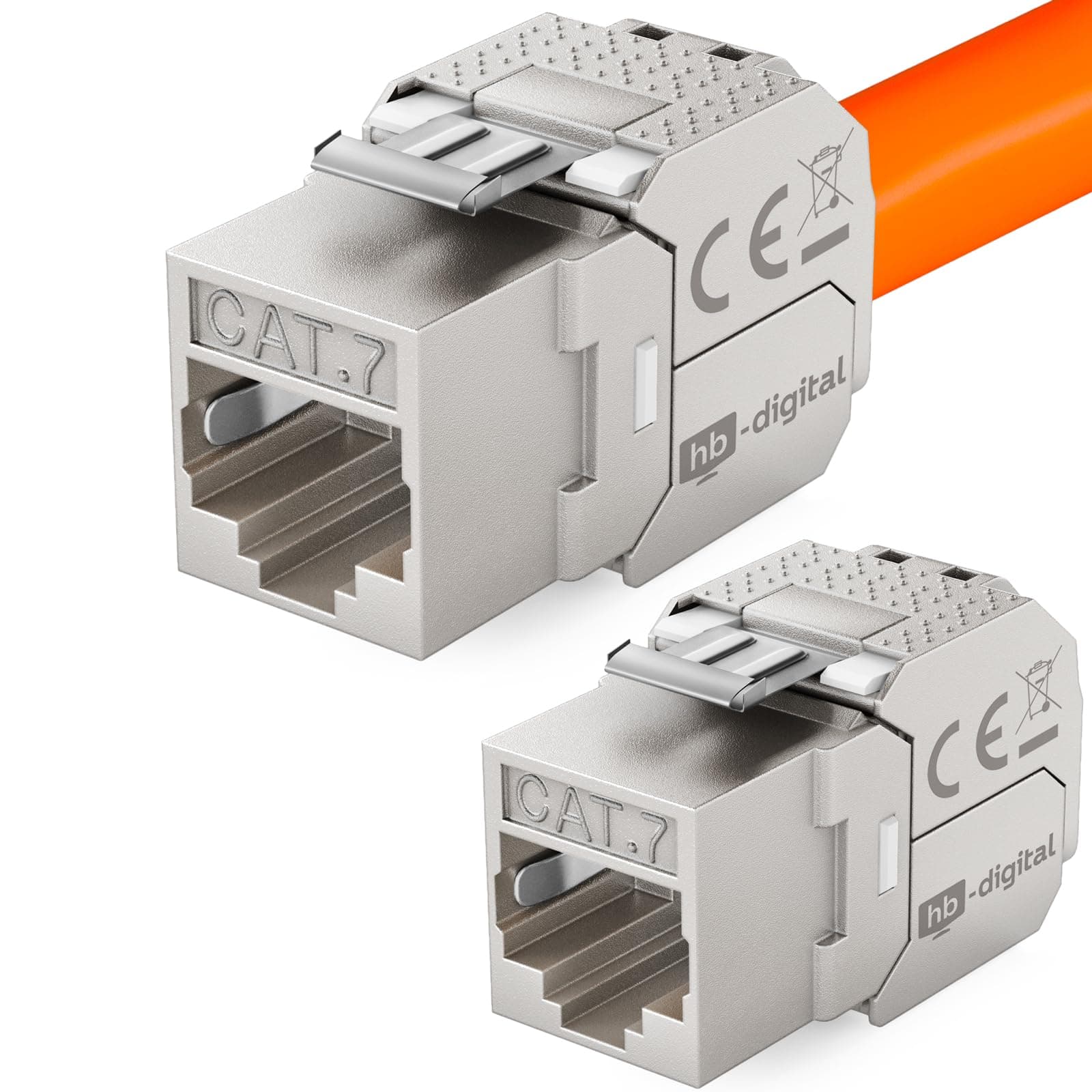 HB-DIGITAL 2x CAT 7 Keystone RJ45 Modul Buchse 🚀