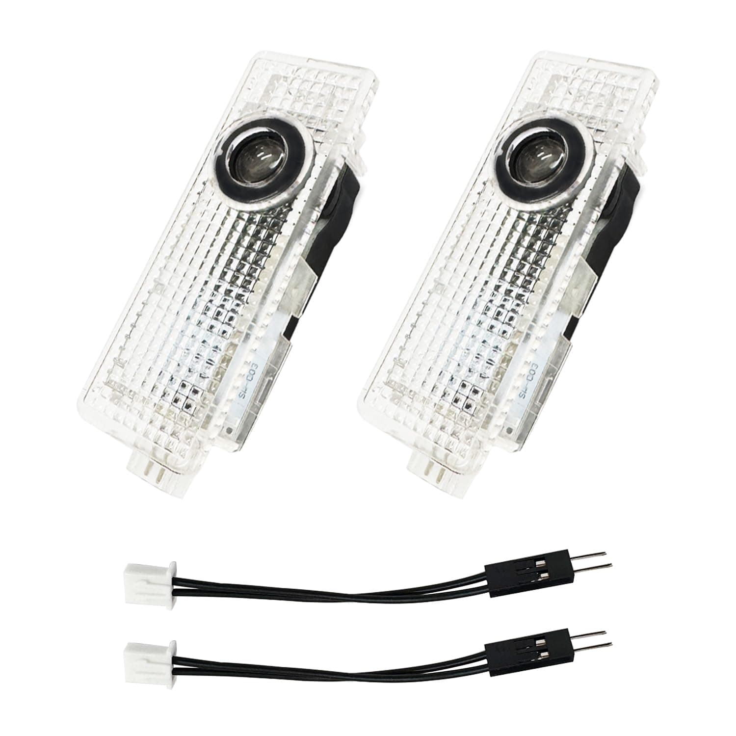 🚗 Krewua 2Stück Viererpack Autotürlichter Auto Eingang Beleuchtung Zubehör - Sonderangebot!
