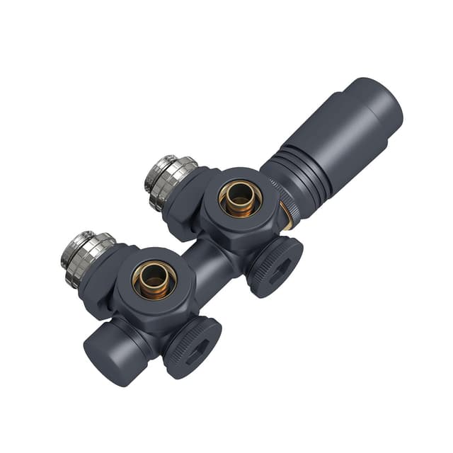 EMKE Multiblock Heizkörper Ventil mit Thermostat 16mm Anthrazit 🛠️