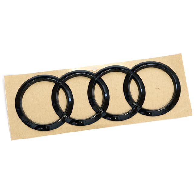Audi 80A071802 Ringe Logo Black Edition Aufkleber Emblem Blackline 🖤