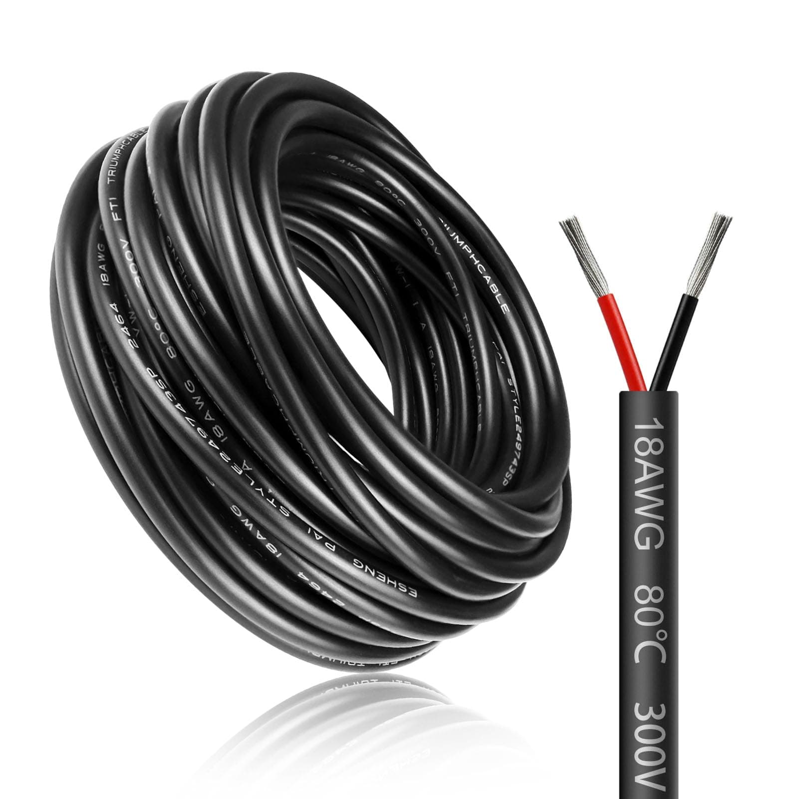10 Meter 18AWG 2x0,75mm² Elektrischer Draht - 🌟 Spezifikation & Qualitätssicherung! 🌟