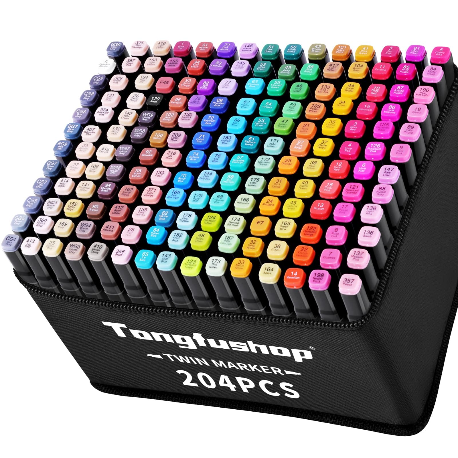 Tongfushop 204 Farben Alkohol Stifte Set 🌈🎨
