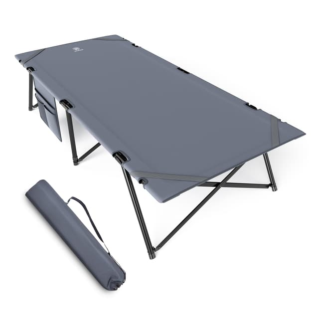 EVER ADVANCED Feldbett Klappbar XXL Campingbett 200KG Belastbar 🏕️
