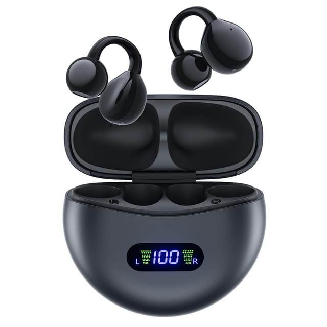 🎧 Ultra-Leichte Clip-On Bluetooth 5.4 Kopfhörer – Perfekt für Brillenträger! 🏋️‍♂️🏃‍♀️
