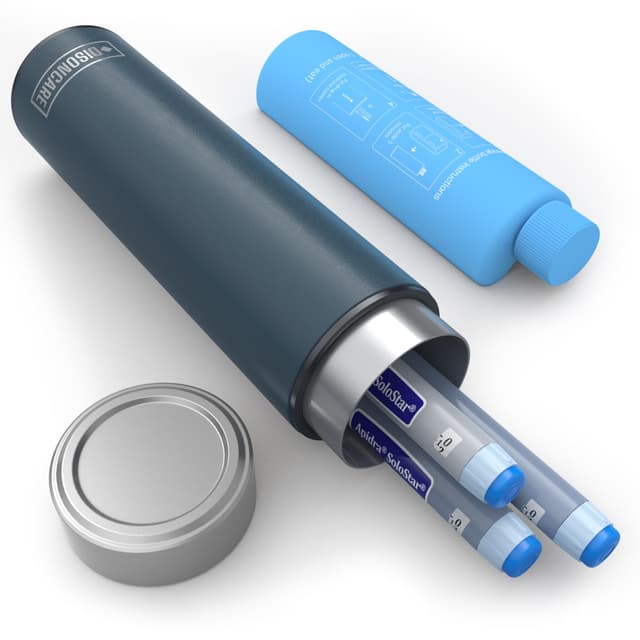 DISONCARE 60H Insulin Pen Kühltasche für Reisen 🧊 Diabetiker Tasche mit Kühlakkus