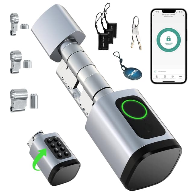 AVATTO Smart Türschloss mit Fingerabdruck und Passwort für 60-90mm Tür 🚪🔑