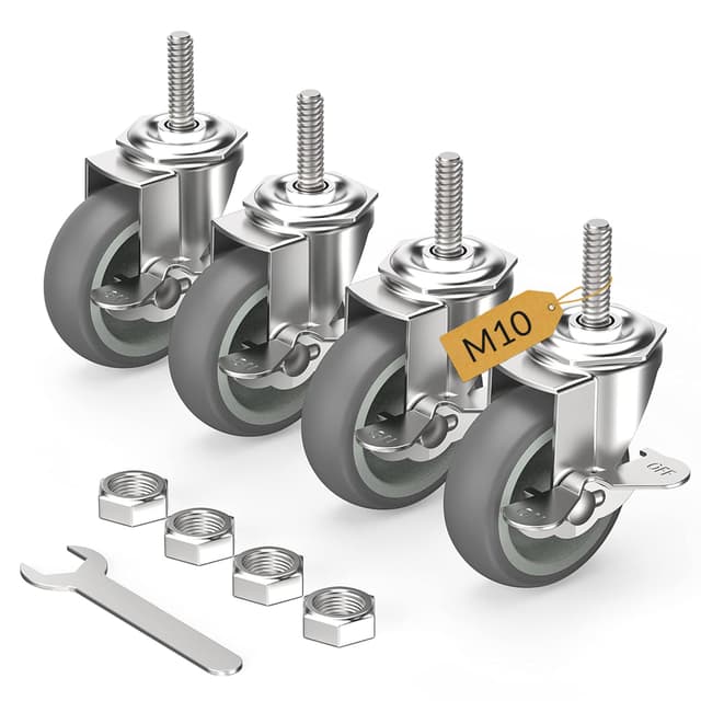 🌟 HOLKIE Lenkrollen Schwerlastrollen 75mm Rollen für Möbel 🛋️🚚