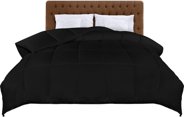 🌟 Utopia Bedding Bettdecke 220 x 240 cm - Ganzjahres-Bettdecke in Schwarz 🌙