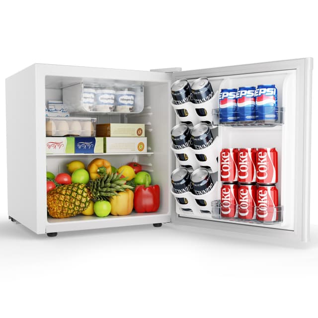 EUHOMY 46L Mini-Kühlschrank mit Umkehrbarer Tür - Kompakt und energieeffizient 🌿