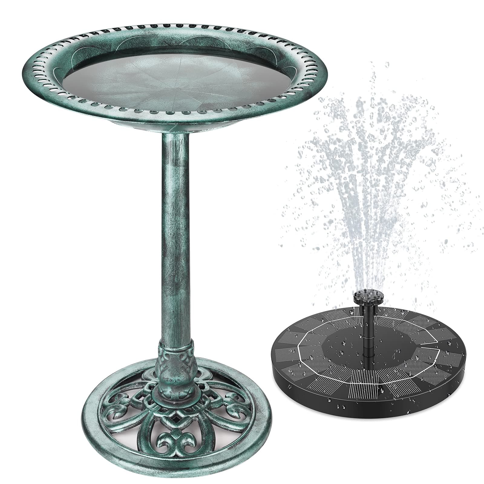 🌿🐦 AISITIN Vogeltränke mit 2.5W Solar Springbrunnen | Garten Dekoration 🌞