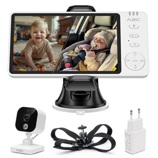 👶🚗 APPS2Car 2-in-1 Babyphone & Kamera für Auto Rücksitz