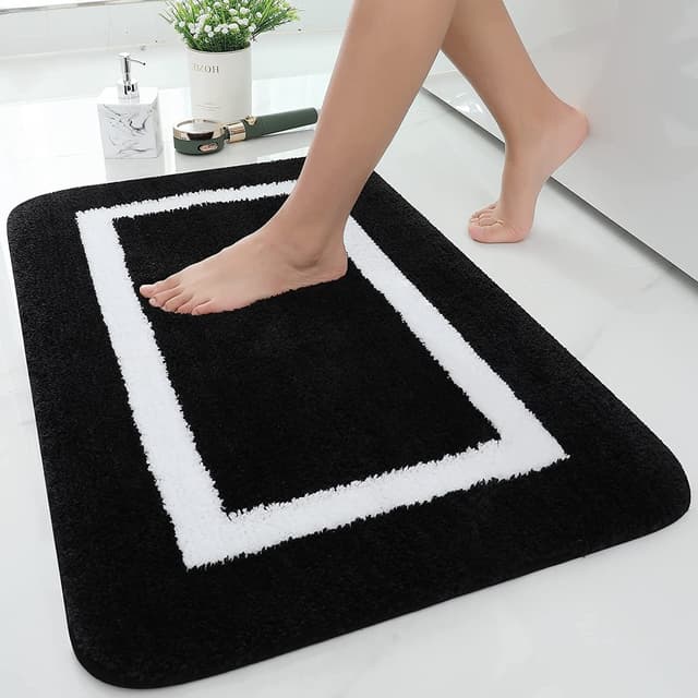 Homaxy Badezimmerteppich Badematte rutschfest Waschbar Badteppich 🌸
