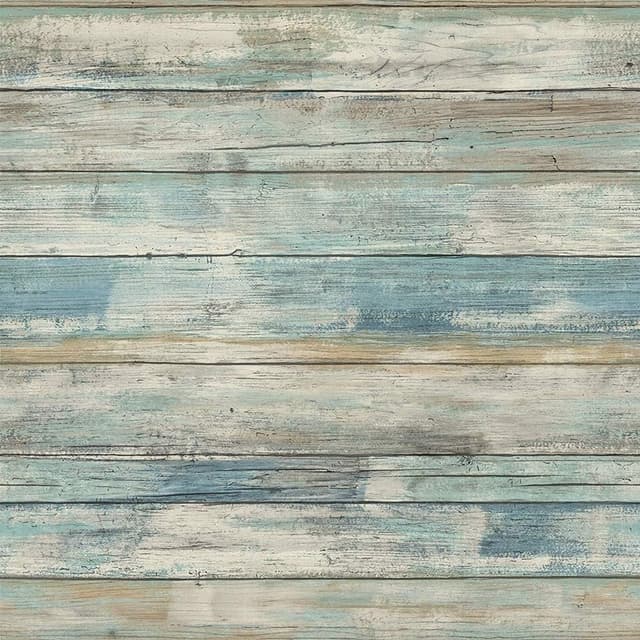 Hode Klebefolie Holzoptik Möbelfolie Holz Blaugrün 40x1000cm Tapete Selbstklebende Folie für Möbel