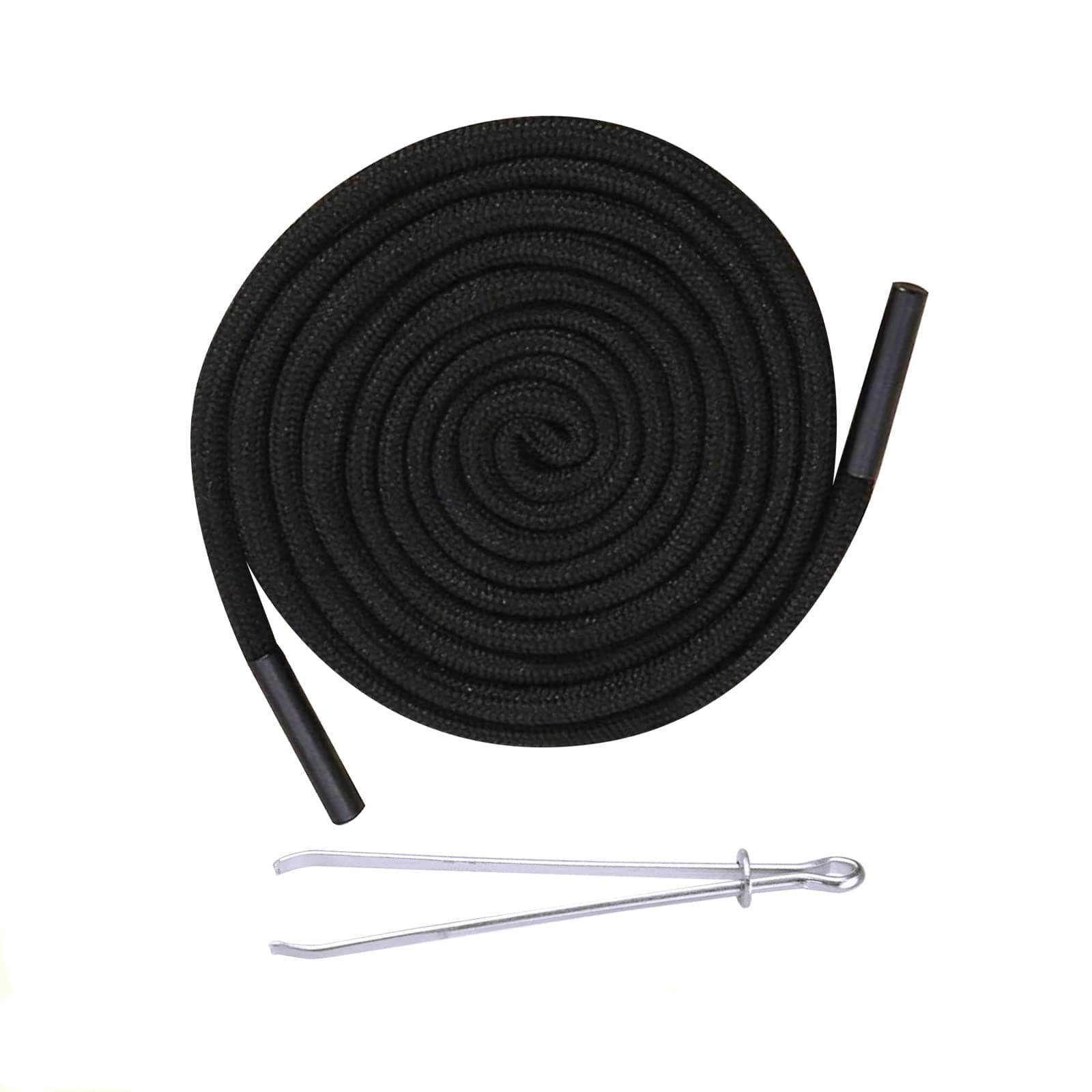 🏃‍♂️ Renyiz Kordel für Jogginghose & Hoodie - Baumwolle Kordelzug mit Durchziehnadel Schwarz 180cm