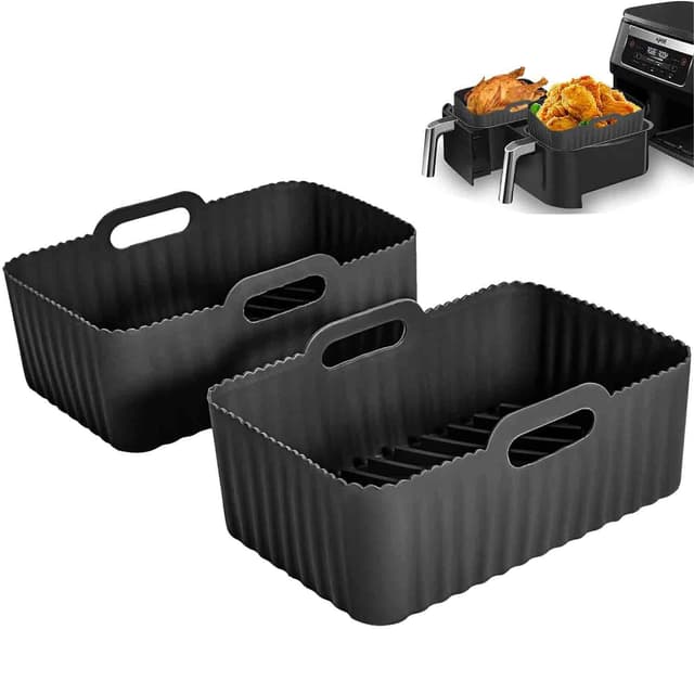 🌿 Silikonform für Ninja Heißluftfritteuse 🍳 2Pcs Airfryer Zubehör 🛒 AF300EU AF400EU AF400EUCP