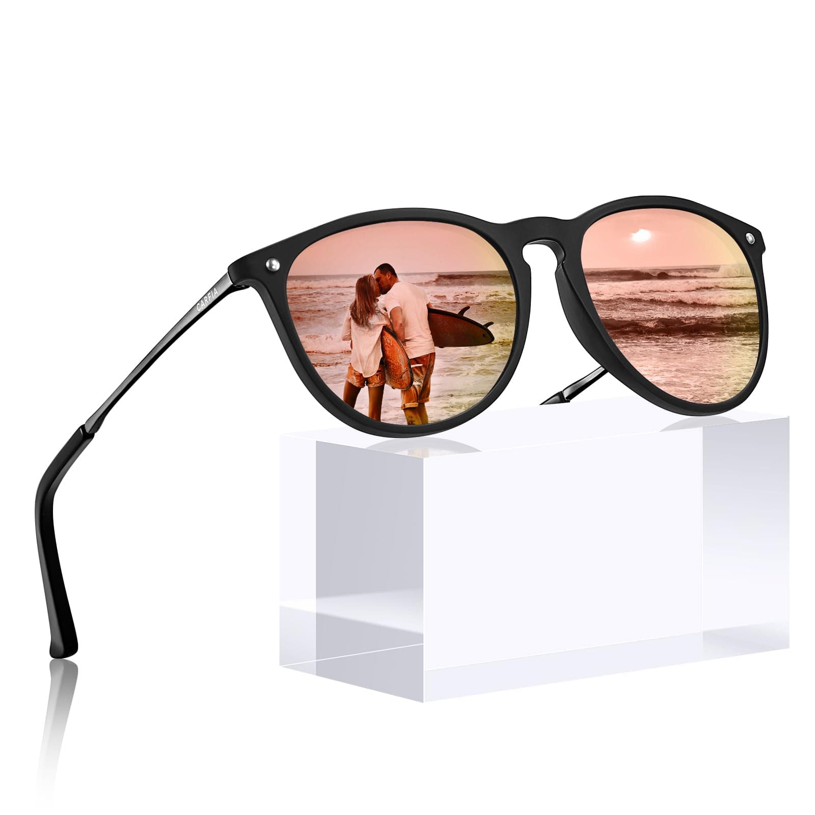 CARFIA Vintage Polarisierte Sonnenbrille für Damen Herren 😎🕶️🌞