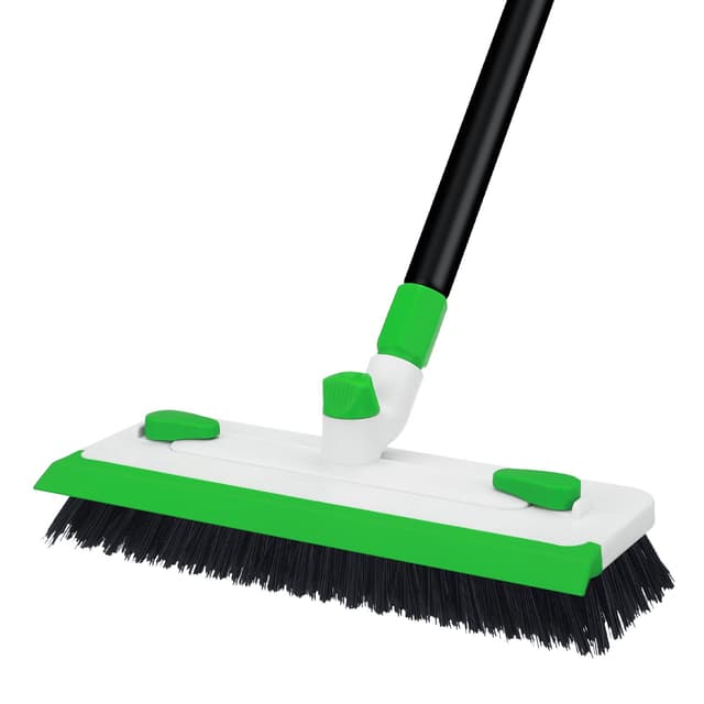 Qaestfy Schrubber mit Stiel Fugenbürste Abzieher Boden 3 in 1 Fugenreiniger 🧹🏡