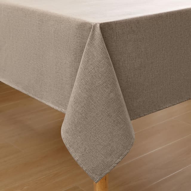 Homaxy Leinenoptik Tischdecke Abwaschbar Lotuseffekt Eckig 140 x 200 cm Tischtuch 🌸