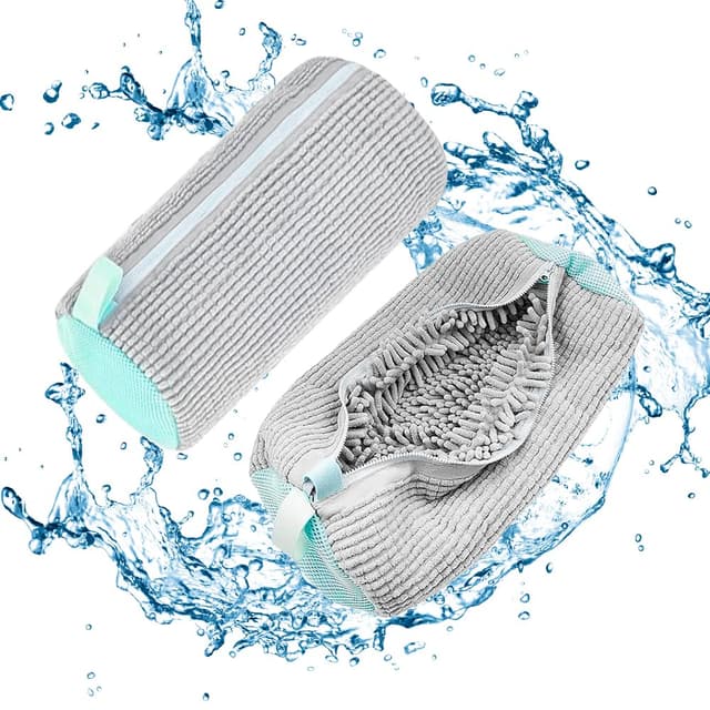 👟🧼 Udbrud Schuhwaschbeutel Waschmaschine, 2 Stück Schuhe Waschbeutel Sneaker 🧼👟