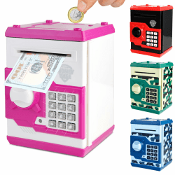 Pup Go Kinder Tresor Elektronische Spardose mit Code 🎁 Große Kapazität und Soundeffekten