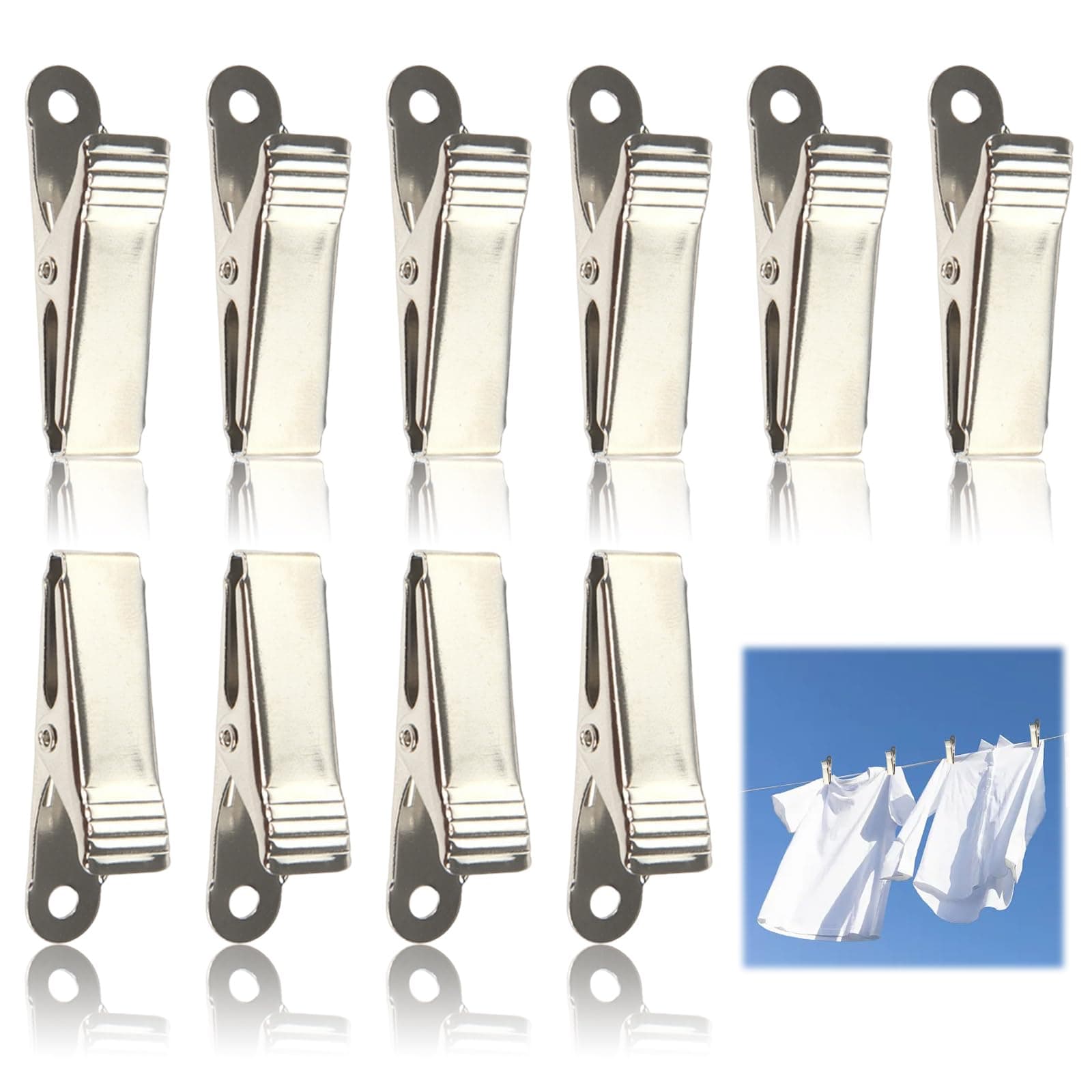 🌟 10PCS Metall Clip Haken, kleine Legierung Frühling Clips 🪁