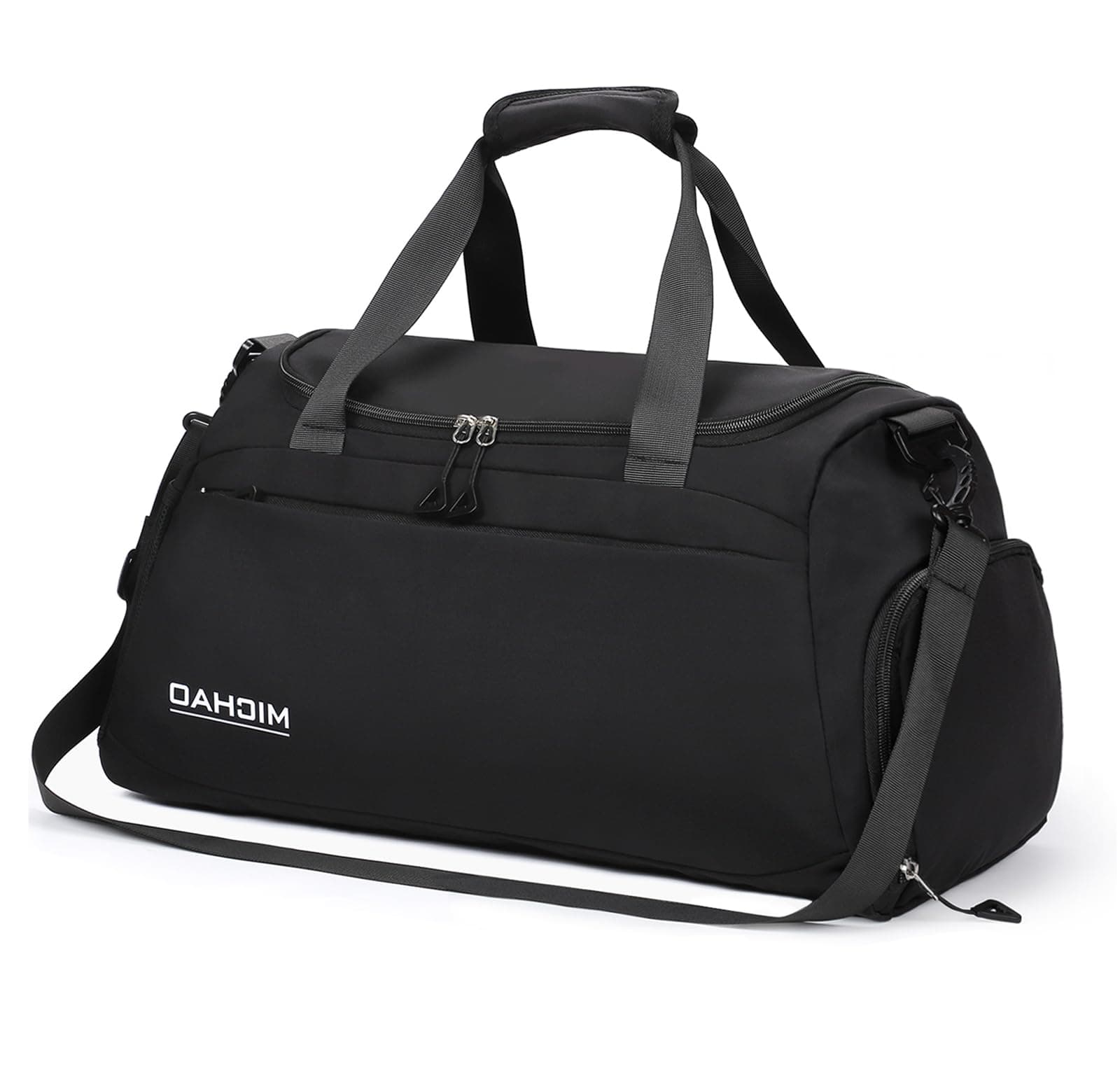 Damcyer Reisetasche Sporttasche Damen Groß 48x23x27 Retro-Schwarz 🎒🏋️‍♀️
