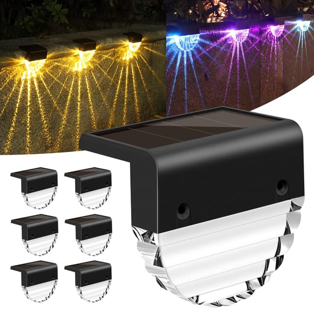 YIKANWEN 6 Stück Solarleuchte für Außen Garten 🌞🌼🏡 LED Gartenlampen für Innenhöfe dekoration