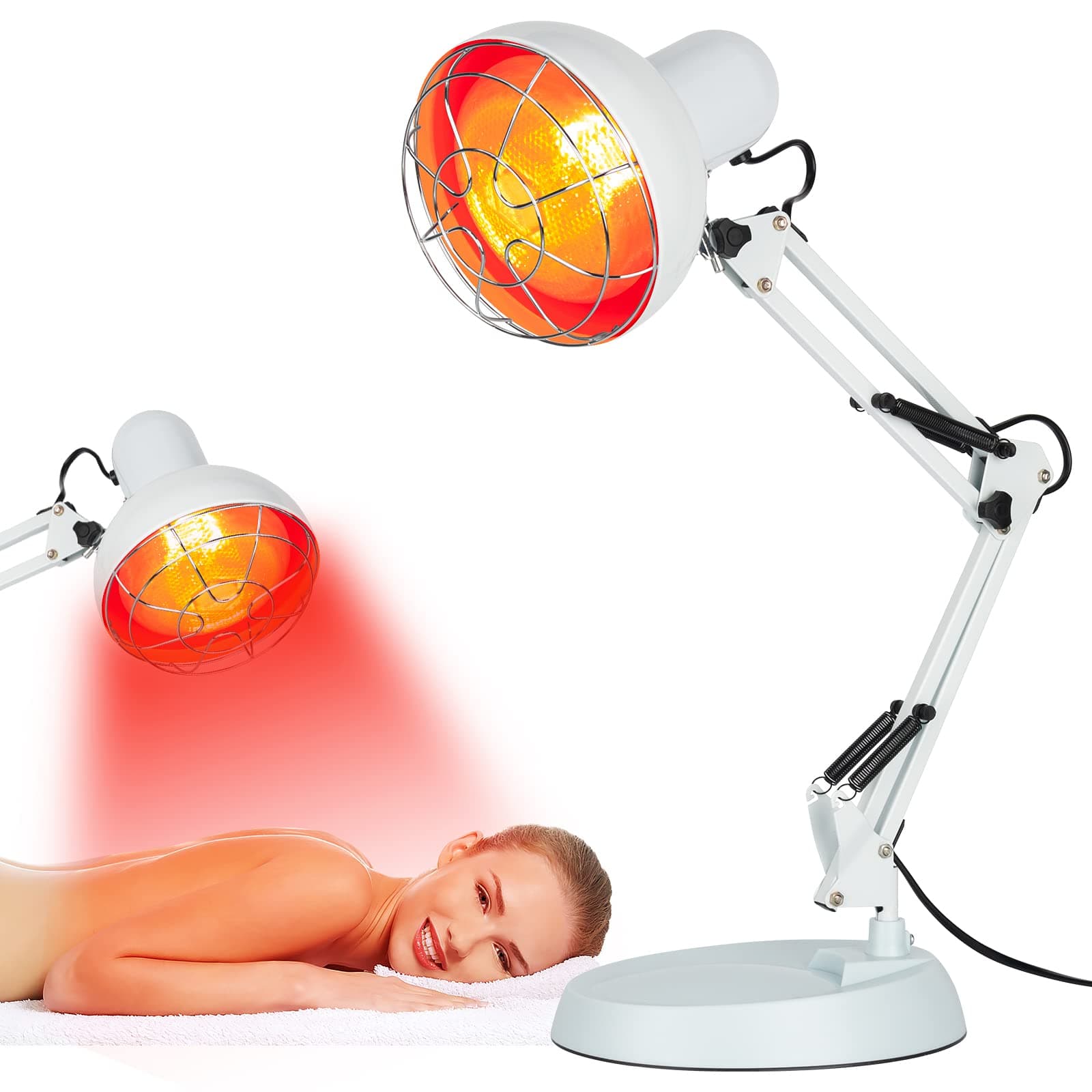 Cozion Rotlichtlampe 100W Infrarotlampe 🔥 Wärmelampe für Heimgebrauch