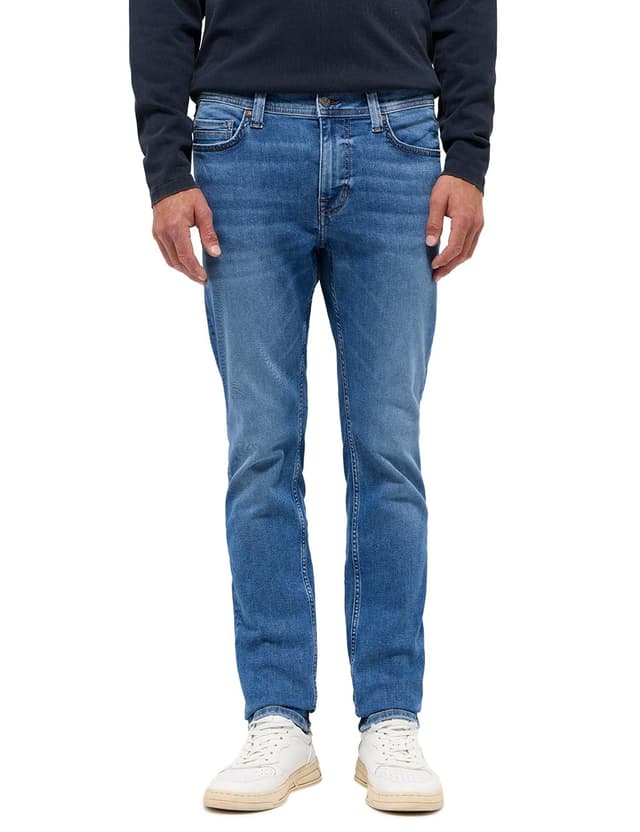 🔥 Super Deal: MUSTANG Herren Jeans Hose Style Vegas Slim 30W / 30L Mittelblau!
