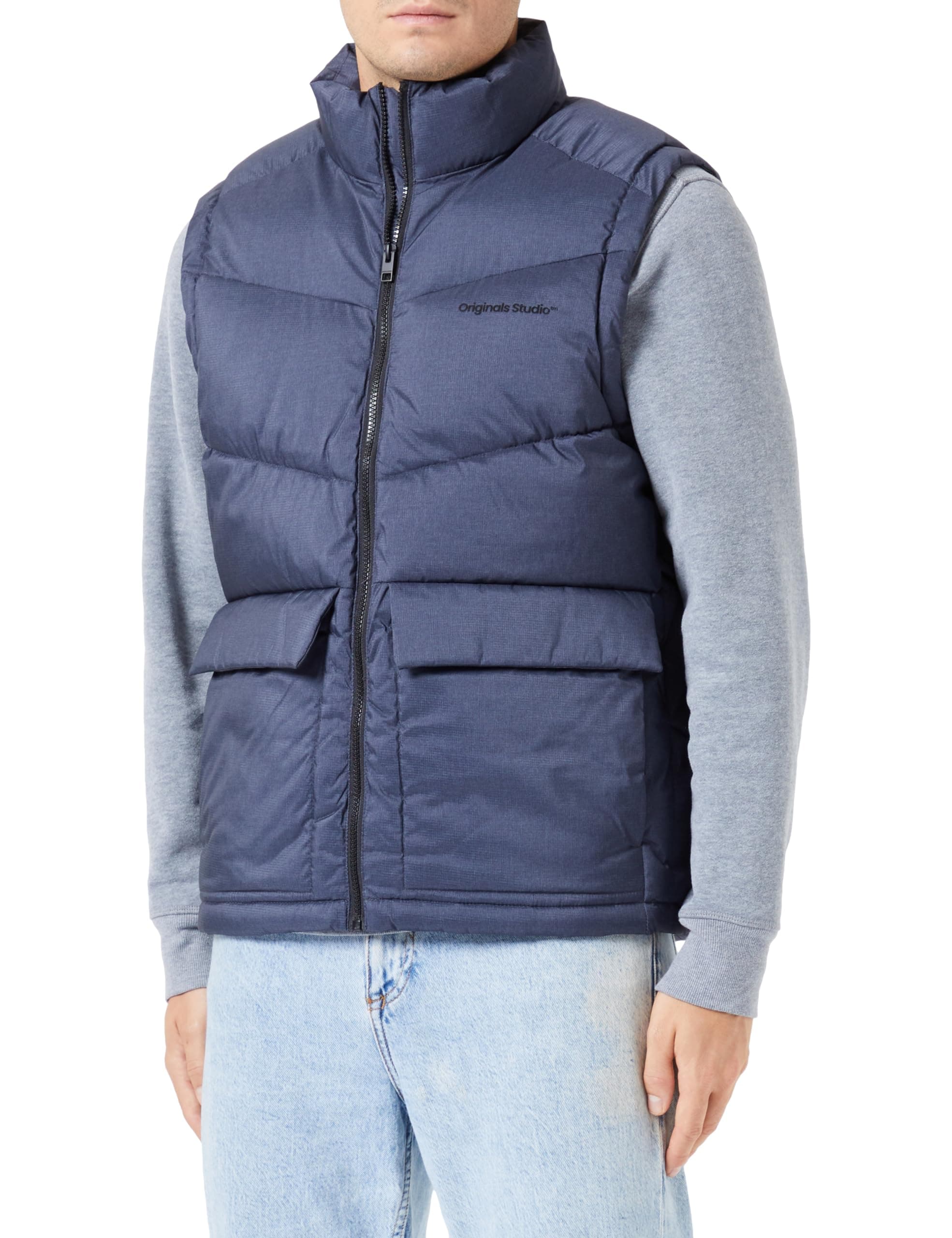 JACK & JONES Herren Jorvesterbro Bodywarmer Sn Weste S Dark Grey Melange 🧥